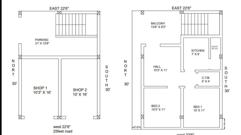 6 Denah Ruko 2 Lantai Terbaik Yang Modern, Minimalis, Dan Rapih