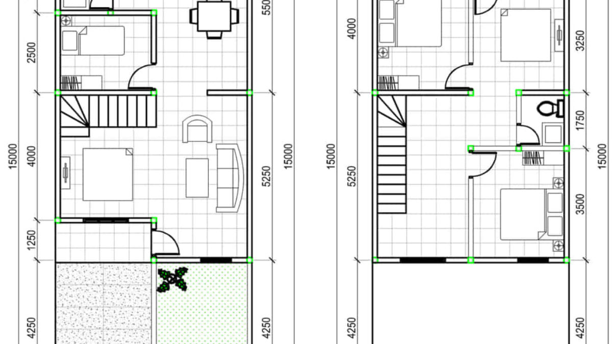 Harga Dan 7 Denah Pondasi Rumah Ukuran 6x12 3 Kamar Baru - Denah Rumah Ukuran 6x12 2 Kamar