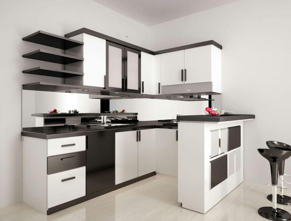 15 Model Kitchen Set HPL Dengan Harga Murah di Tahun 2023