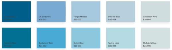 warna cat tembok avitex - warna dasar biru