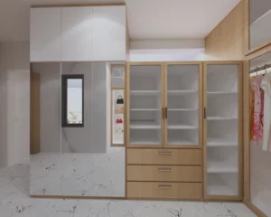 Walk In Closet Revisi Tampak 1 - Mirach Interior