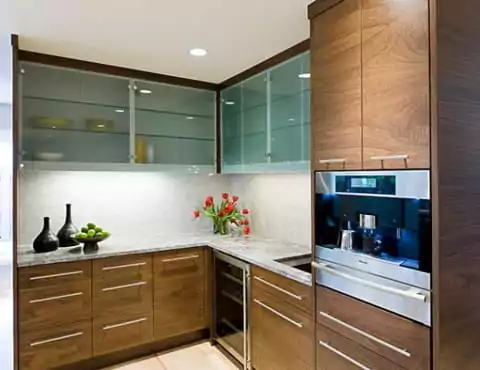 Desain Dapur Kaca Minimalsi 2x1