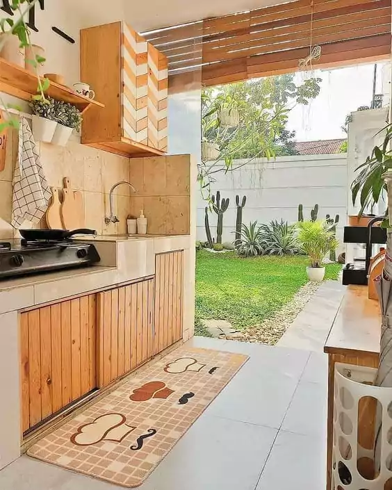 Desain Dapur Terbuka Tipe 36