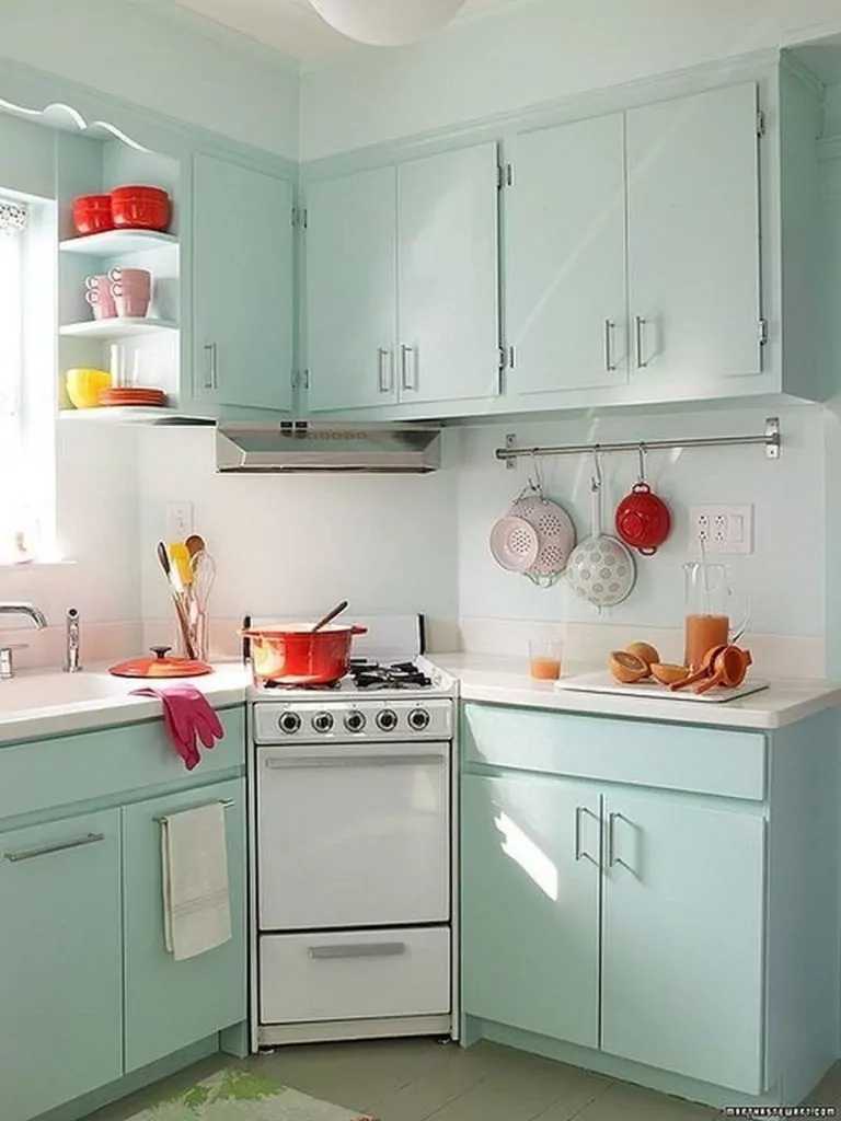 Inspirasi Dapur Sederhana Kecil Warna Hijau