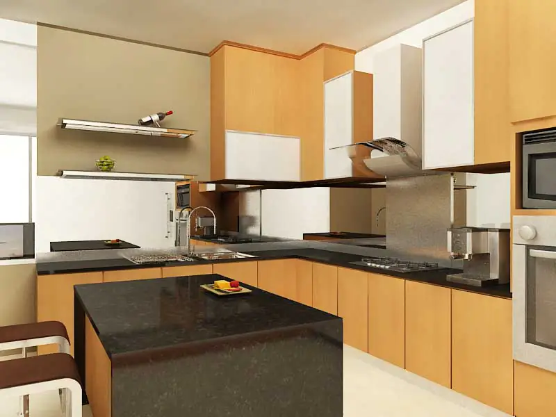 bentuk meja dapur keramik yang mewah
