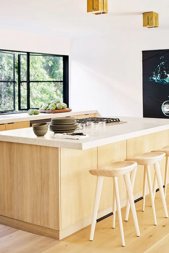 dapur cantik sederhana dan halaman belakang rumah