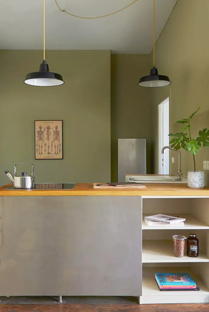 dapur cantik sederhana di kampung wastafel
