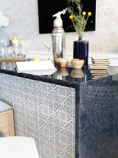 granite warna biru dongker