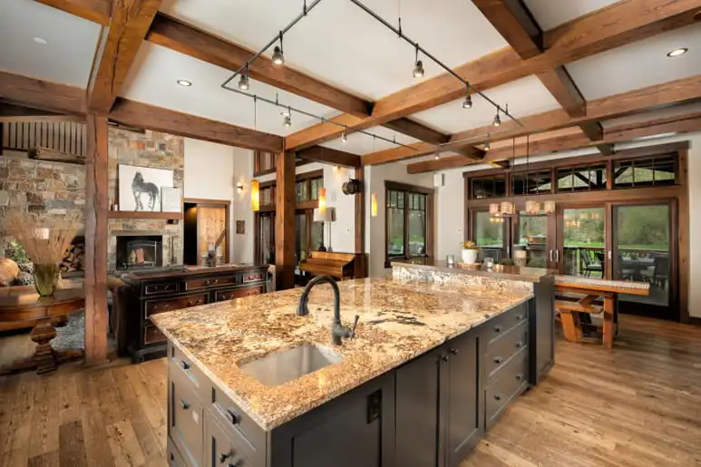 meja kayu klasik modern