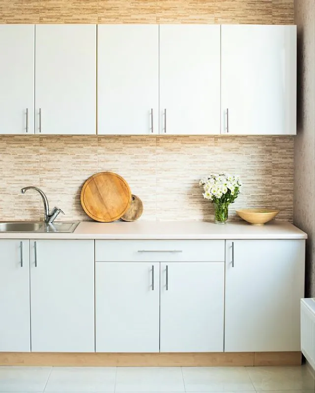 Kitchen set dinding bebatuan