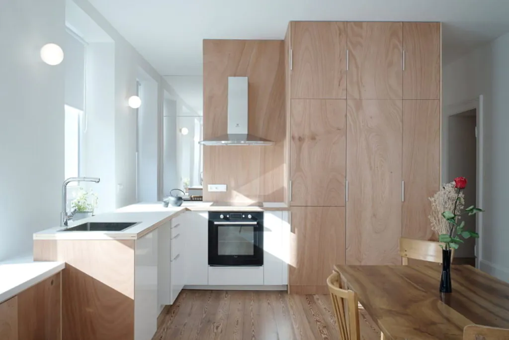 meja dapur dan cerobong asap