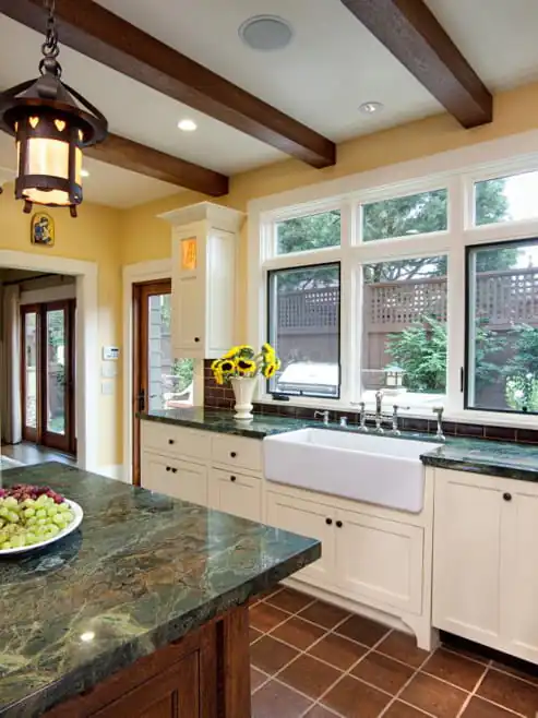 meja dapur minimalis dengan kitchen set bawah