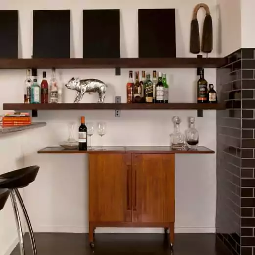 meja mini bar dapur minimalis