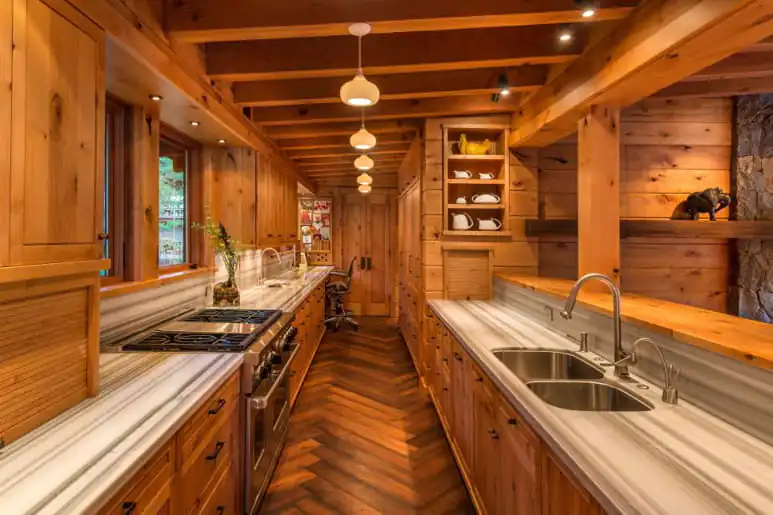 meja dapur dengan gaya klasik terbaik