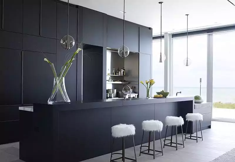 Warna Cat Dapur Black Matte Hitam