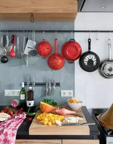 kombinasi warna cat dapur sempit