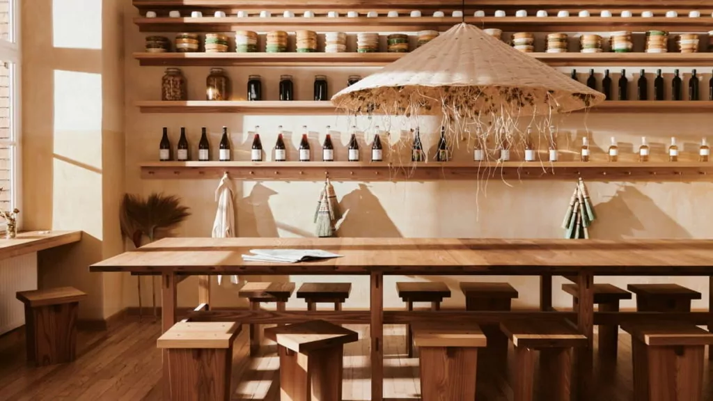 mini bar cafe sederhana dari kayu