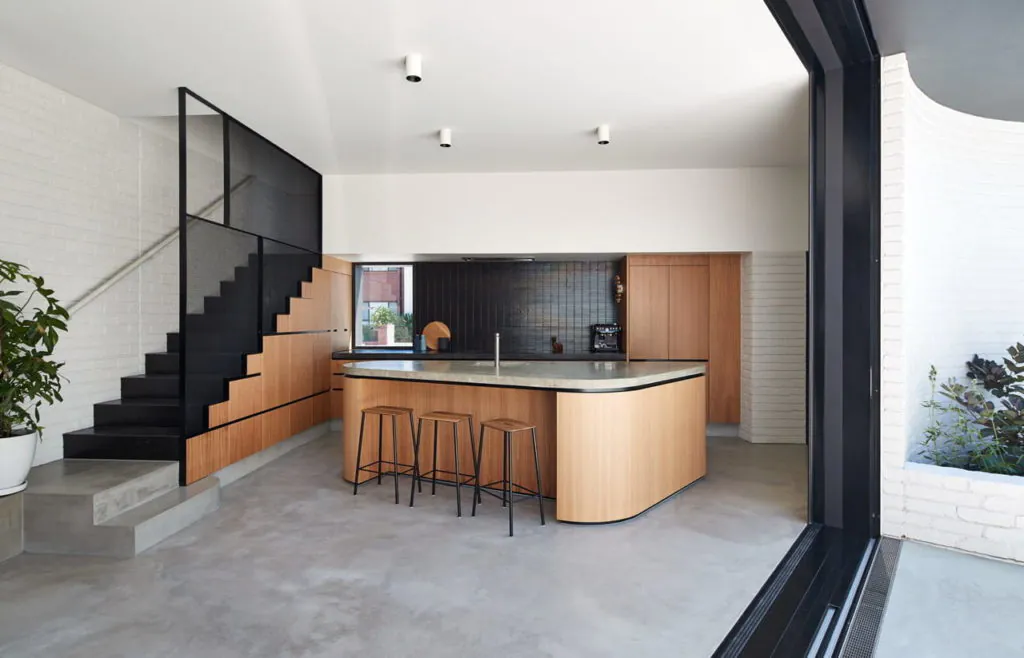 mini bar dapur kayu mutliplek dan granit