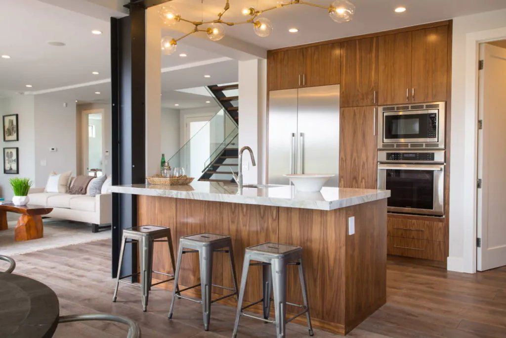 mini bar dapur mewah di ruang tamu