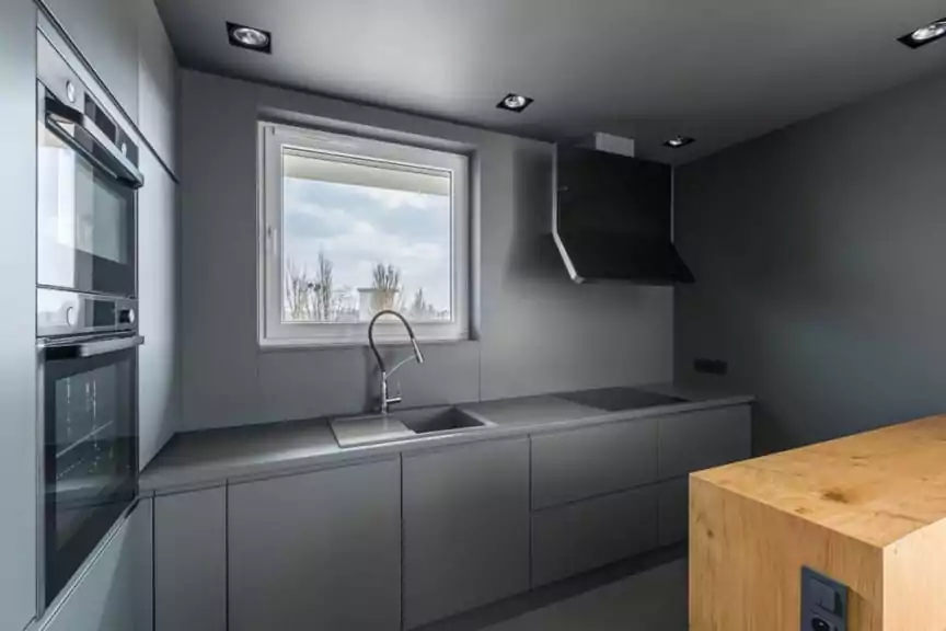 warna cat dapur abu abu