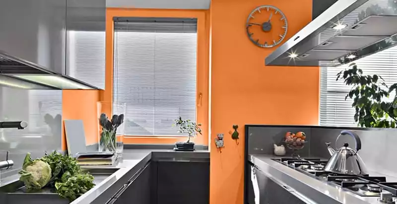 warna cat dapur orange