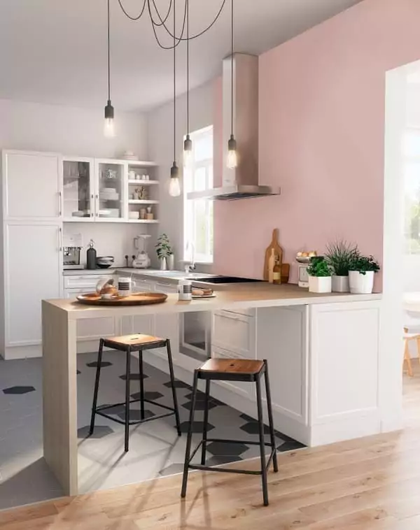 warna cat dapur pink