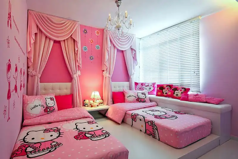 banner dekorasi kamar hello kitty