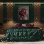 banner dekorasi kamar warna hijau