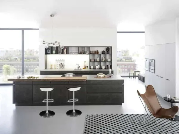 banner meja dapur cor minimalis