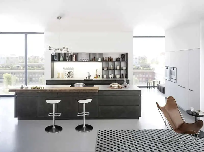 banner meja dapur cor minimalis