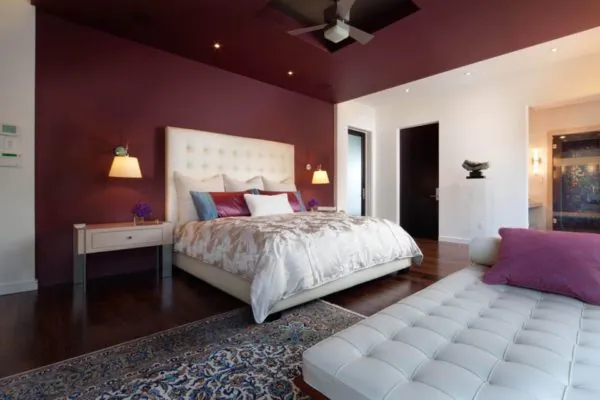 dekor kamar warna ungu