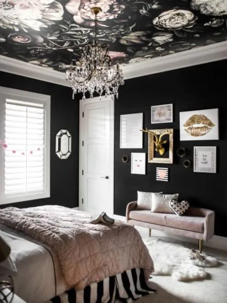 dekor tempat tidur remaja elegan