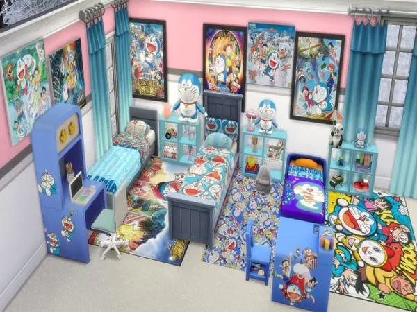dekorasi kamar ala doraemon