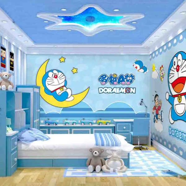 dekorasi kamar anak doraemon