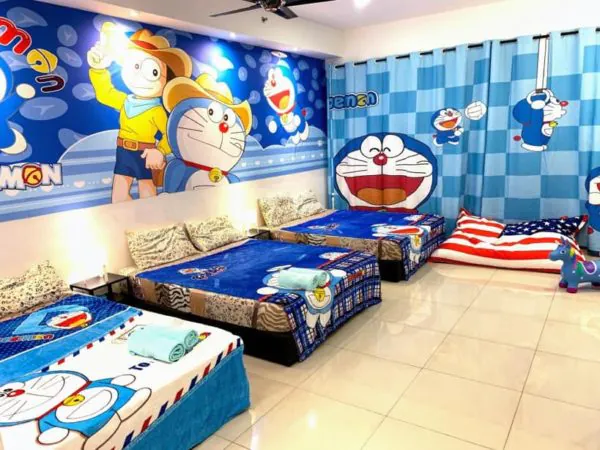 dekorasi kamar doraemon luas