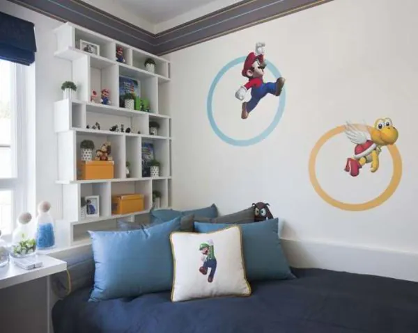 dekorasi kamar gaming mario bros