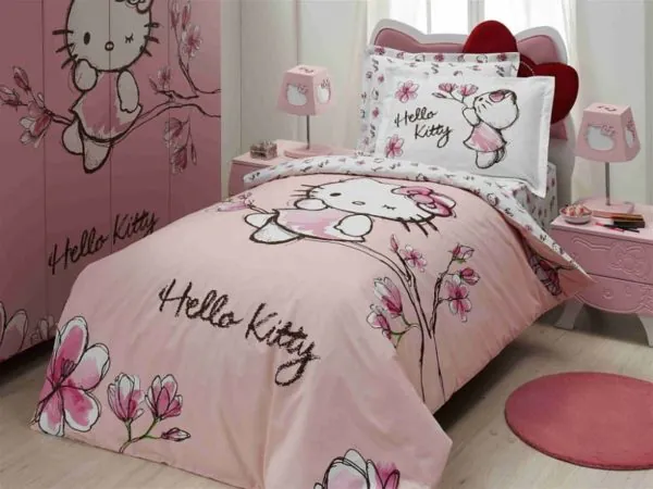 dekorasi kamar hello kitty sederhana