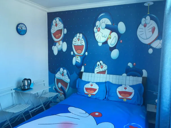 dekorasi kamar sempit doraemon