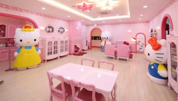 dekorasi kamar serba hello kitty