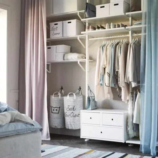 dekorasi kamar tidur sempit hidden storage