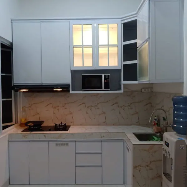 kitchen set alumunium acp