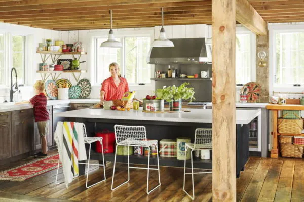 layout dapur island klasik