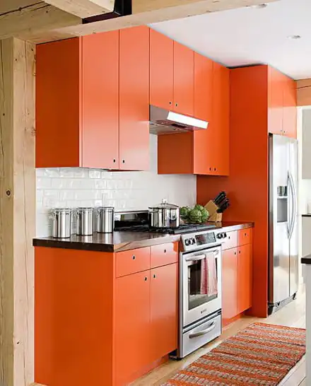 warna dapur orange
