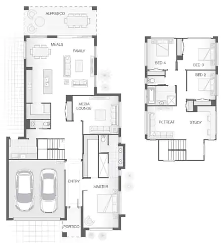 banner denah rumah 9x12