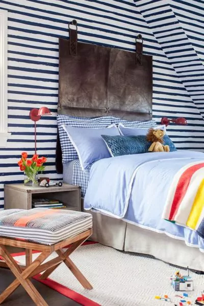 dekorasi kamar anak laki laki sederhana colorfull