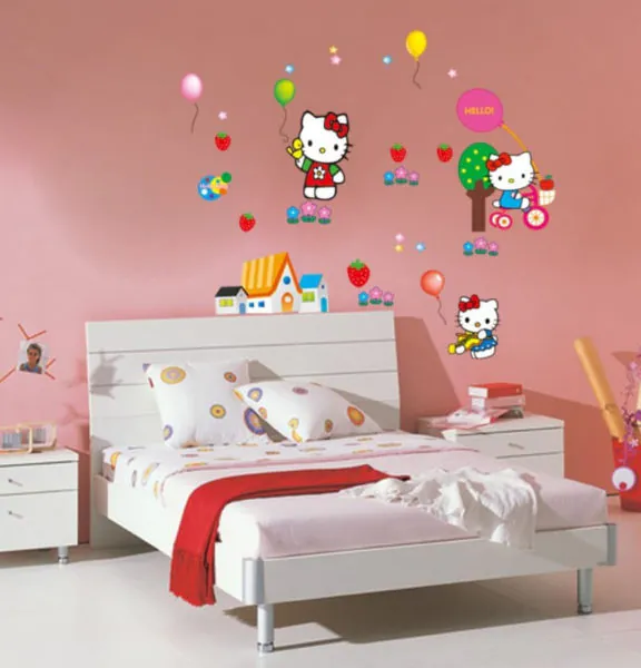 dekorasi kamar hello kitty dewasa simpel