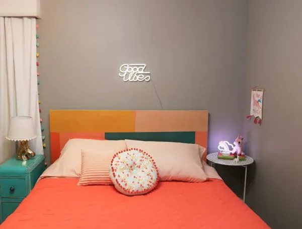 dekorasi kamar sederhana colorfull