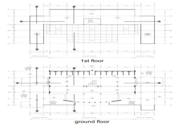 denah cafetaria 2 lantai