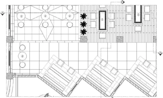 denah cafetaria modern