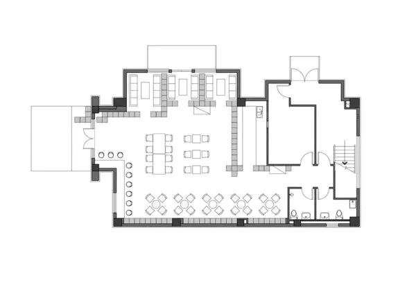 denah cafetaria simpel